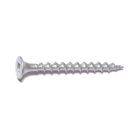 Deck Screw, #6 X 1-5/8 In, Steel, Flat Head, Square Drive, 5000 PK